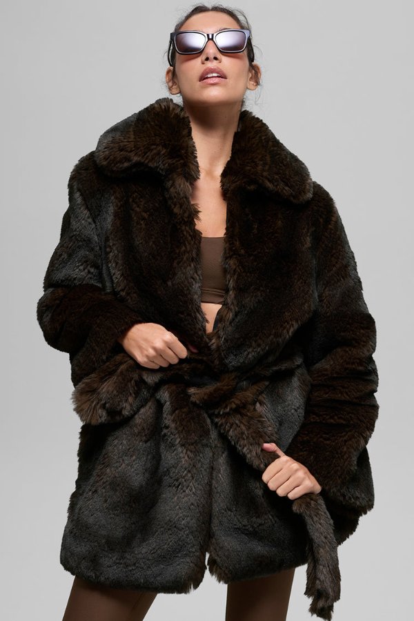 Faux Fur Starstruck Coat Oversized Cut