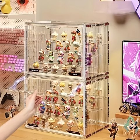 4-Layer Acrylic Magnetic Figure Display Box
