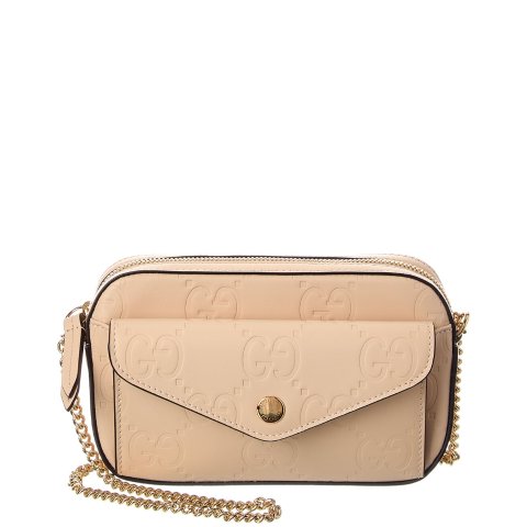 GG 超迷你皮革斜挎包