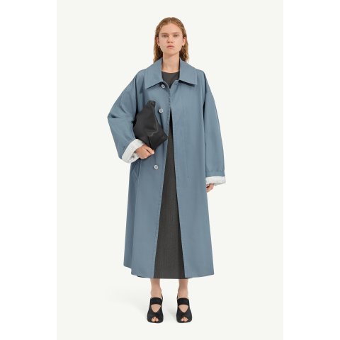Water-repellent Cotton Gabardine Coat