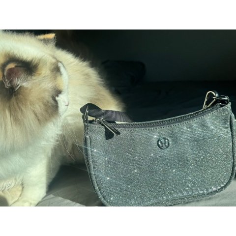 City Essentials 迷你单肩包 1L 闪光