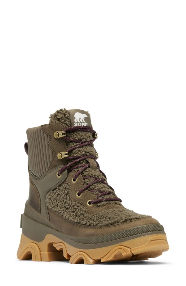 Brex™ Faux Shearling Lace-Up Boot (Women)