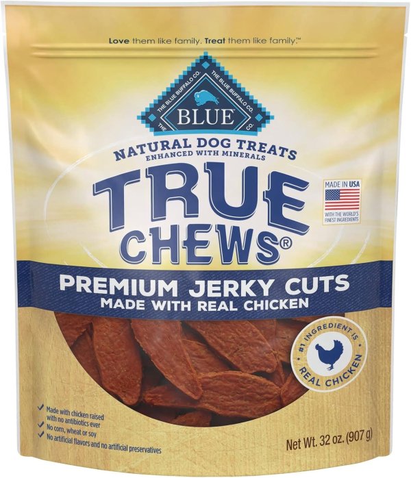 True Chews Premium Jerky Cuts Natural Dog Treats, Chicken 32 oz bag
