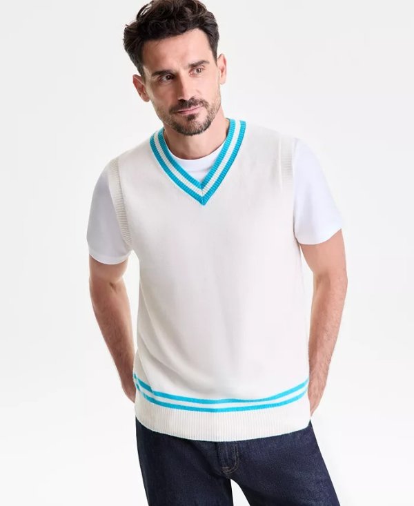 Men's V-Neck Cashmere Sweater Vest