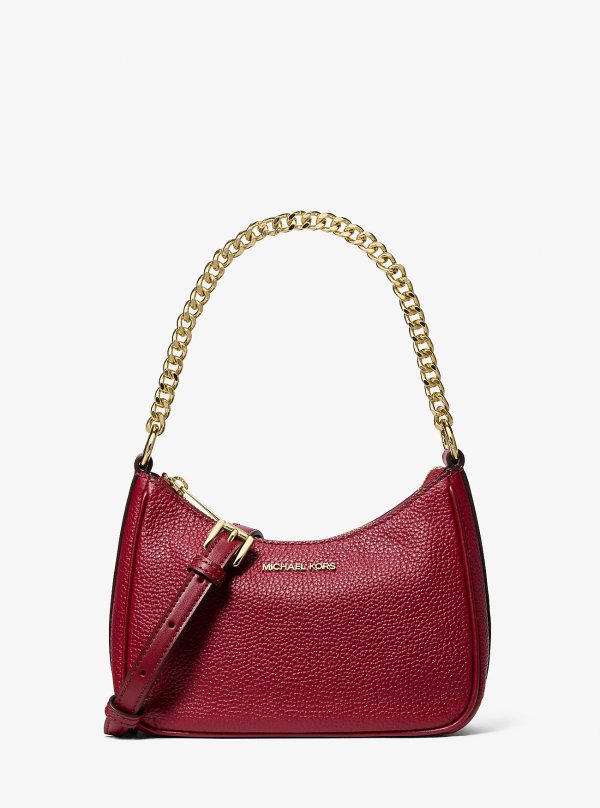 Jet Set Travel Pebbled Leather Crossbody Bag