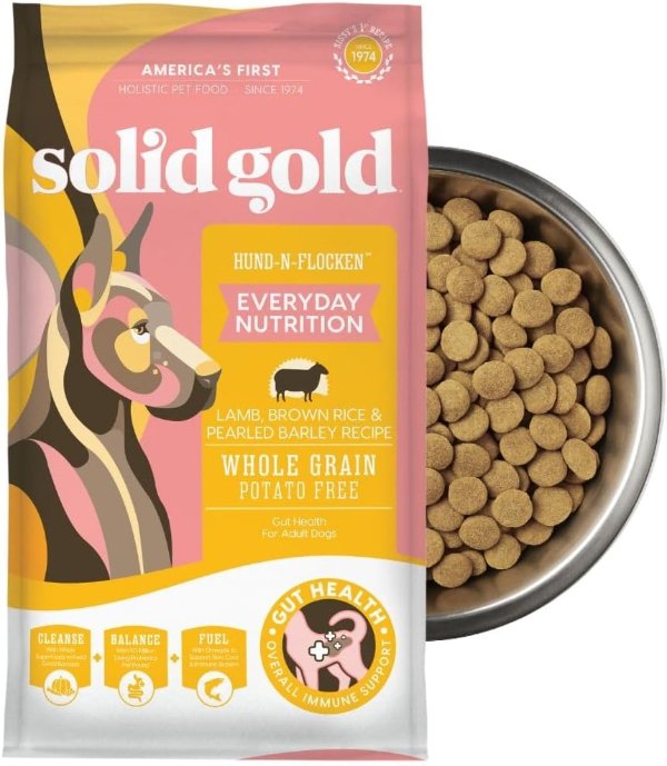 Solid Gold 羔羊成犬粮 4磅