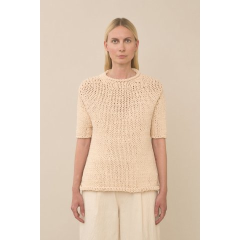 Lauren ManoogianHand Dyed Jersey Knit Tee Washed Ivory