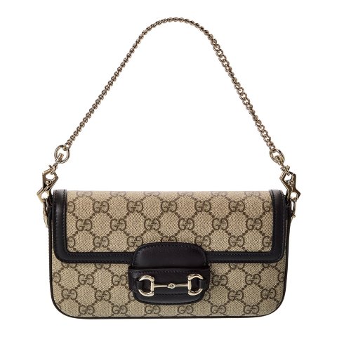 1955 Mini GG帆布皮革单肩包