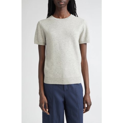 羊毛羊绒短袖针织衫