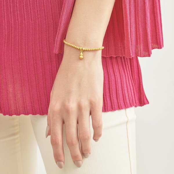 The Oriental Gold Gourd Bracelet 999.9 Gold