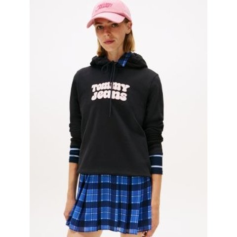 泡泡字母连帽卫衣