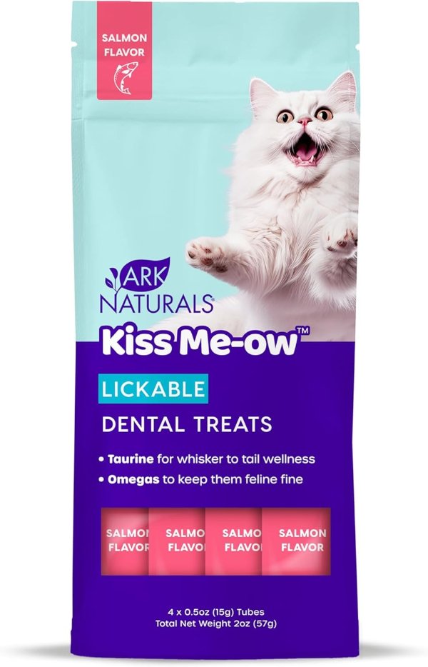 Ark Naturals Kiss Me-Ow Lickable Salmon 2 oz