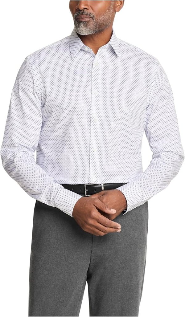 Calvin Klein Men's Non Iron Print Dress Shirt