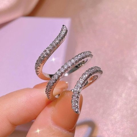 Adjustable Zirconia Rings for Women