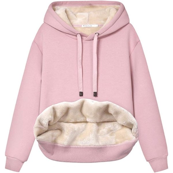 Ayturbo 女士加绒连帽卫衣