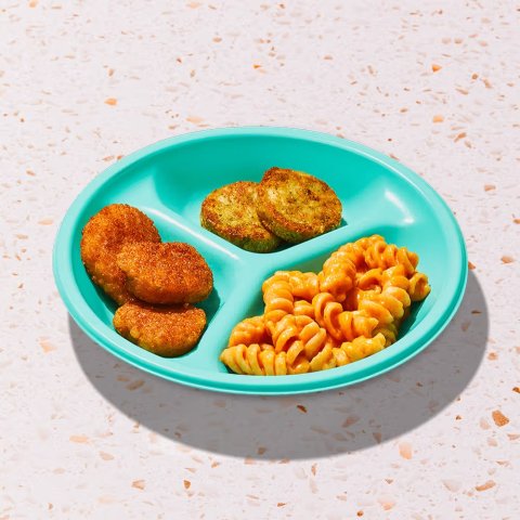 三种芝士麦克鸡块西兰花 