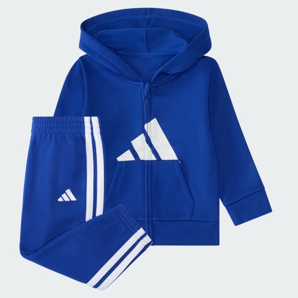 Big Logo Fleece Jacket Long Sleeve Jogger Set 2-Piece