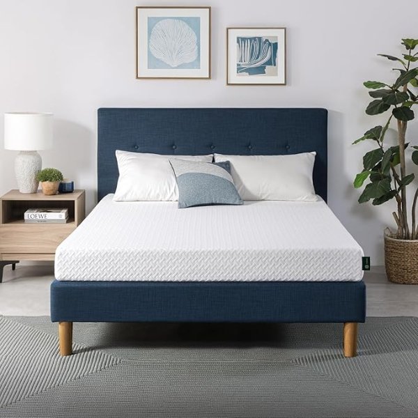 ZINUS 6 Inch Memory Foam Mattress Cooling Fiberglass Free