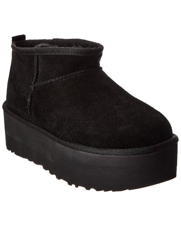 Classic Ultra Mini Suede Platform Boot Classic Ultra Mini 麂皮厚底