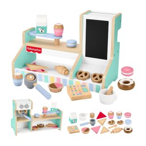 Fisher-Price Wood Coffee Shop Playset 20-Piece
