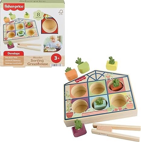 Fisher-Price Wood Sorting Greenhouse Toy