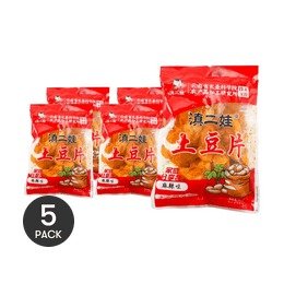 滇二娃 土豆片 麻辣味 80g×5