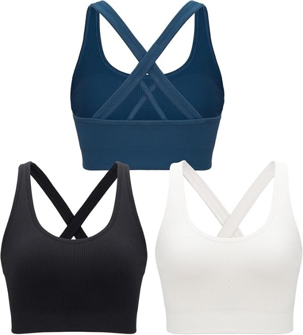 RUNNING GIRL High Support Criss-Cross Sports Bra