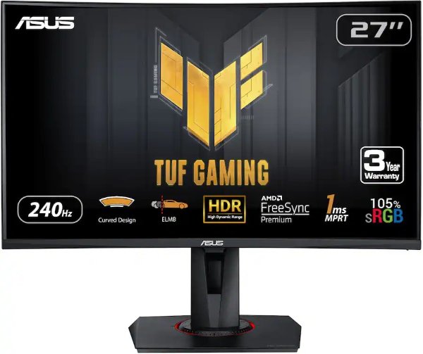 TUF 27" Curved Gaming Monitor 240Hz