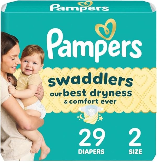 Swaddlers Diapers - Size 2, 29 Count, Ultra Soft Disposable Baby Diapers