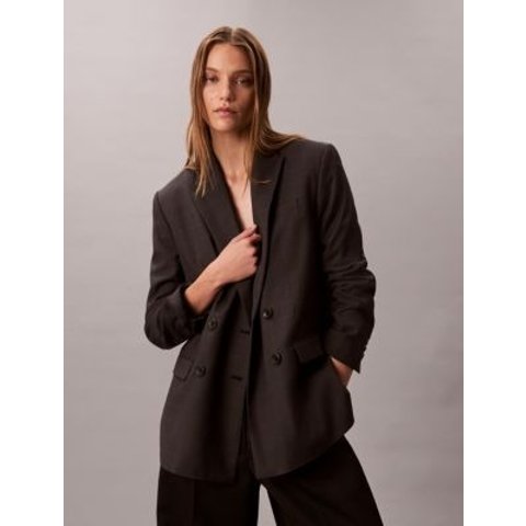 Calvin KleinHoundstooth Wool Blend Relaxed Blazer