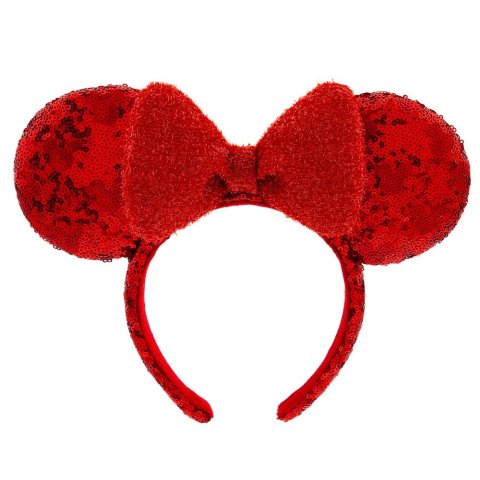 Minnie Mouse 红色亮片耳朵发箍