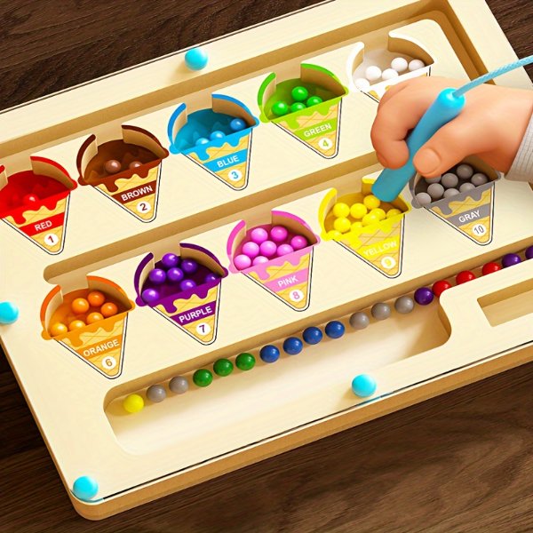 Wooden Maze Toy Christmas Colorful
