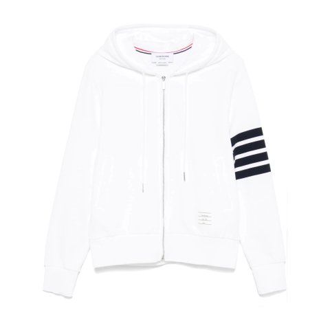 Thom Browne4-Bar Stripe Zipped Hoodie