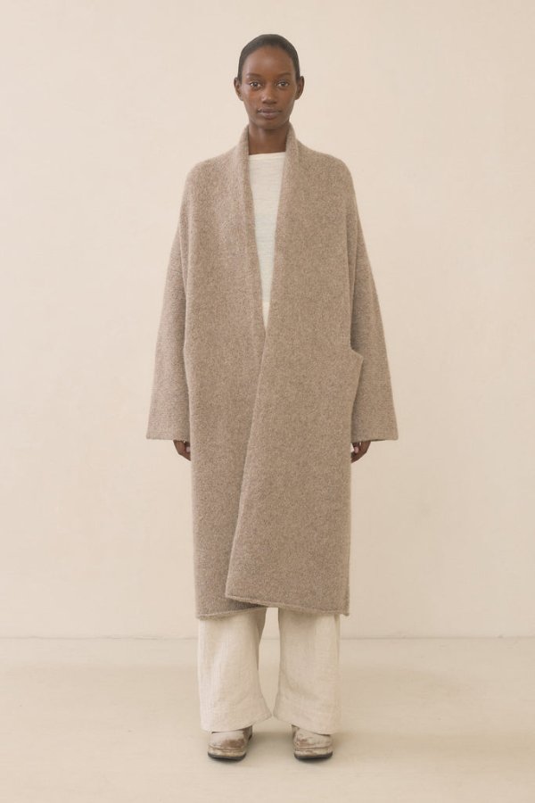 Alpaca Long Shawl Cardigan