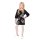 Long Sleeve Knit Dress Black with Stars