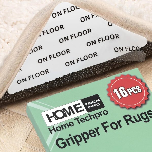 Home Techpro Rug Pads Grippers 16-Pack