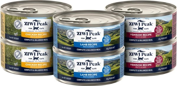 ZIWI Peak Venison Chicken Lamb Grain-Free Cat Food 3oz 6-Pack