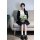 Carter Chunky Heel Black Leather Loafer