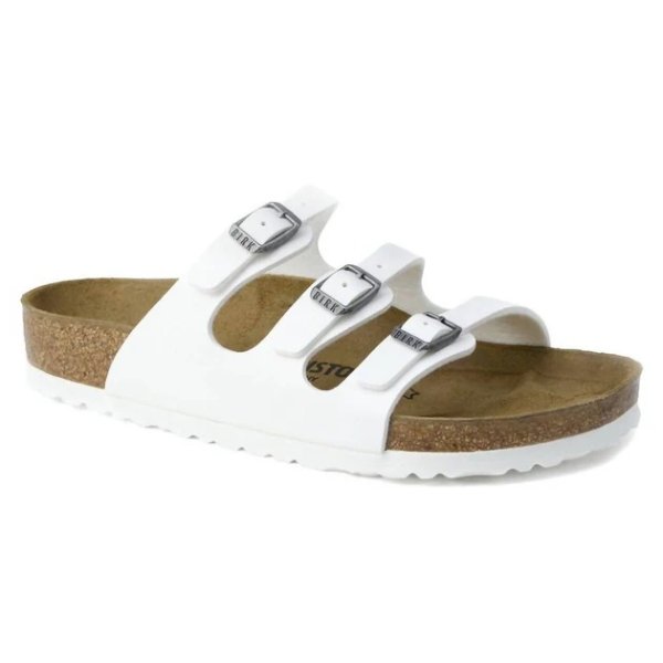 Florida Narrow Sandal Birkoflor White Women