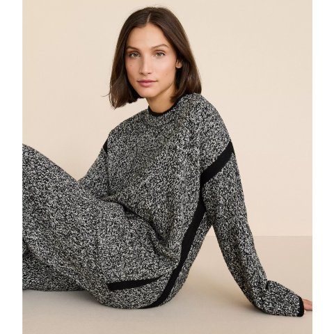 Lou & Grey 宽袖撞色毛衣