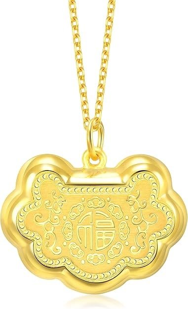 CHOW SANG SANG 999.9 24K Gold Ruyi Pendant