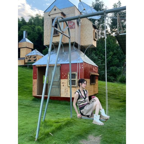 针织马甲 欧阳娜娜同款