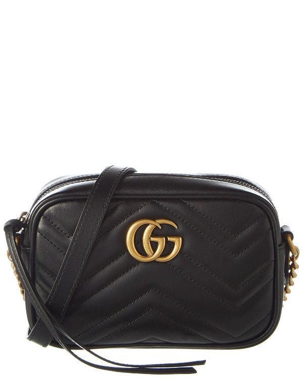 GG Marmont 迷你皮革斜挎包