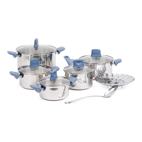 不锈钢锅具套装 12件