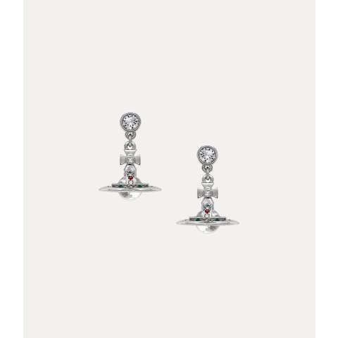 Vivienne WestwoodNew Petite Orb Earrings Multi-Coloured Crystal