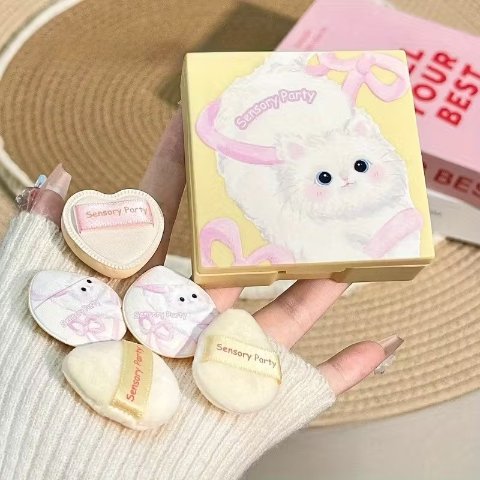 迷你指套粉扑 5只装 