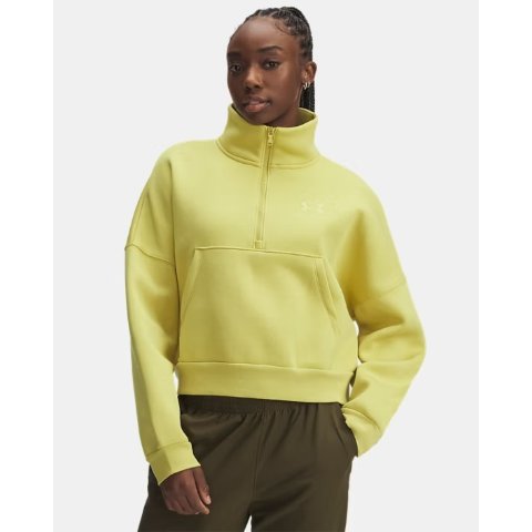 UA Icon Fleece 女士卫衣 半拉链