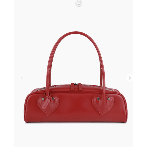 KIMHĒKIM L Amour Flute Leather Bag Red