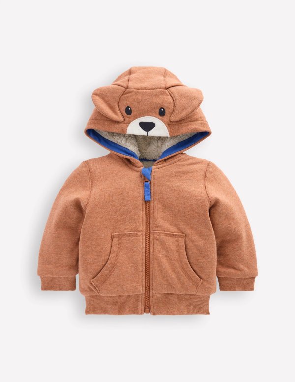 Shaggy Brown Dog Novelty Hoody