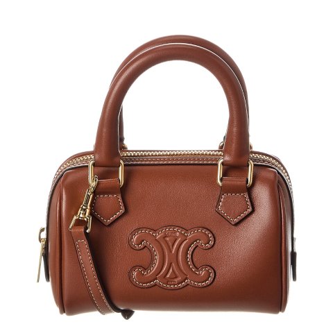 Mini 皮革波士顿包